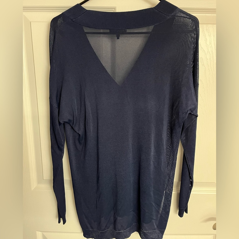 Rag & Bone Women’s V-Neck Long Sleeve Sheer Sweater